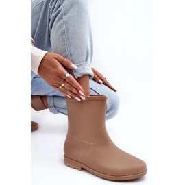 PS1 Botas de agua clásicas sin cordones para mujer Beige Solihia 6