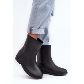 PS1 Botas de agua clásicas sin cordones para mujer negro Solihia 2