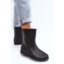 PS1 Botas de agua clásicas sin cordones para mujer negro Solihia 4