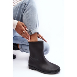 PS1 Botas de agua clásicas sin cordones para mujer negro Solihia 5