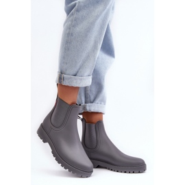 PS1 Botas de agua bajas para mujer Gris Birella 2