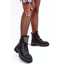 PS1 Botas de trabajo bajas Melenope negras con decoración de joyas negro 10