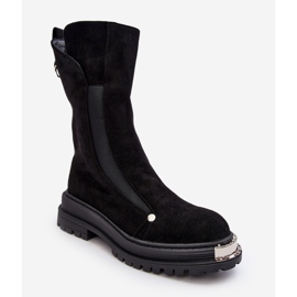 PS1 Botas planas aislantes de ante negro Palimra 2 PS1 Botas planas aislantes de ante negro Palimra 2