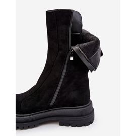 PS1 Botas planas aislantes de ante negro Palimra 3