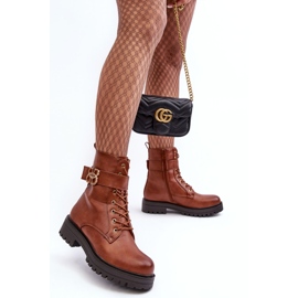 PS1 Botas Obreras Mujer Con Cremallera Con Adorno, Marrón Ciossava 6