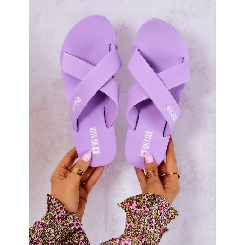 Pantuflas Mujer Espuma Big Star JJ274A340 Violeta 4