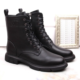 Botas aislantes de mujer con cordones y cremallera, negro Filippo DBT4045 2