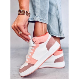 Clowsi zapatillas altas naranjas blanco 4