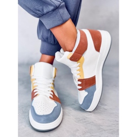 Clowsi zapatillas altas azules blanco 1