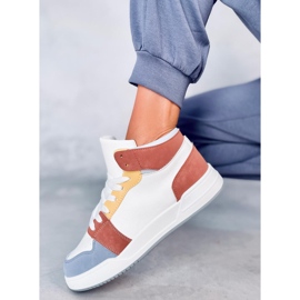 Clowsi zapatillas altas azules blanco 4