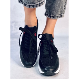 Deportivas cuña Fenix ​​negras negro 4