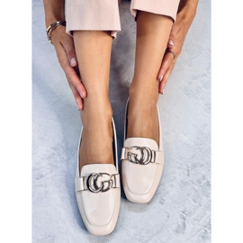 Mocasines mujer Elisa Nude beige 5