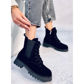 Franti Botas Chelsea negras con cordones negro 2