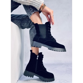 Franti Botas Chelsea negras con cordones negro 4