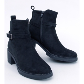 Aretha Botas negras de tacón ancho negro 1 Aretha Botas negras de tacón ancho negro 1