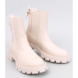 Fonoi Botas Chelsea de mujer Beige 1