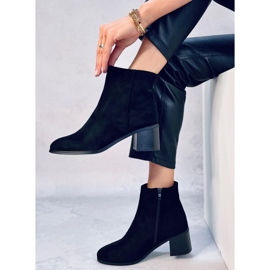 Botines clásicos de tacón Annie Black negro 5