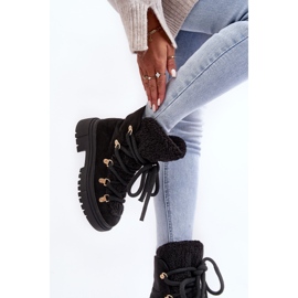 PS1 Botas de nieve para mujer con ribetes negros Shala 3