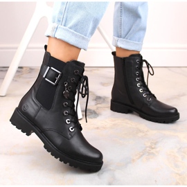 Botas aislantes cómodas de piel para mujer, negro Remonte D8668-00 5