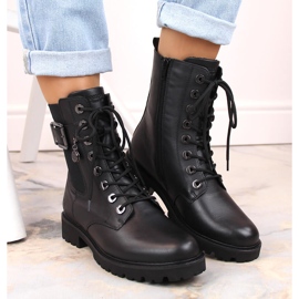 Botas aislantes cómodas de piel para mujer, negro Remonte D8668-00 6
