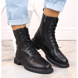 Botas aislantes de mujer con cordones y cremallera, negro Filippo DBT4045 6