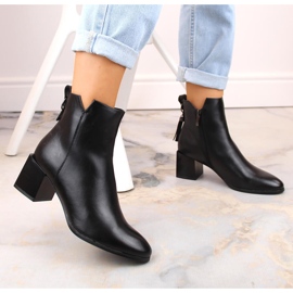 Botas Chelsea de mujer con aislamiento, negro, Potocki SZ12226 5