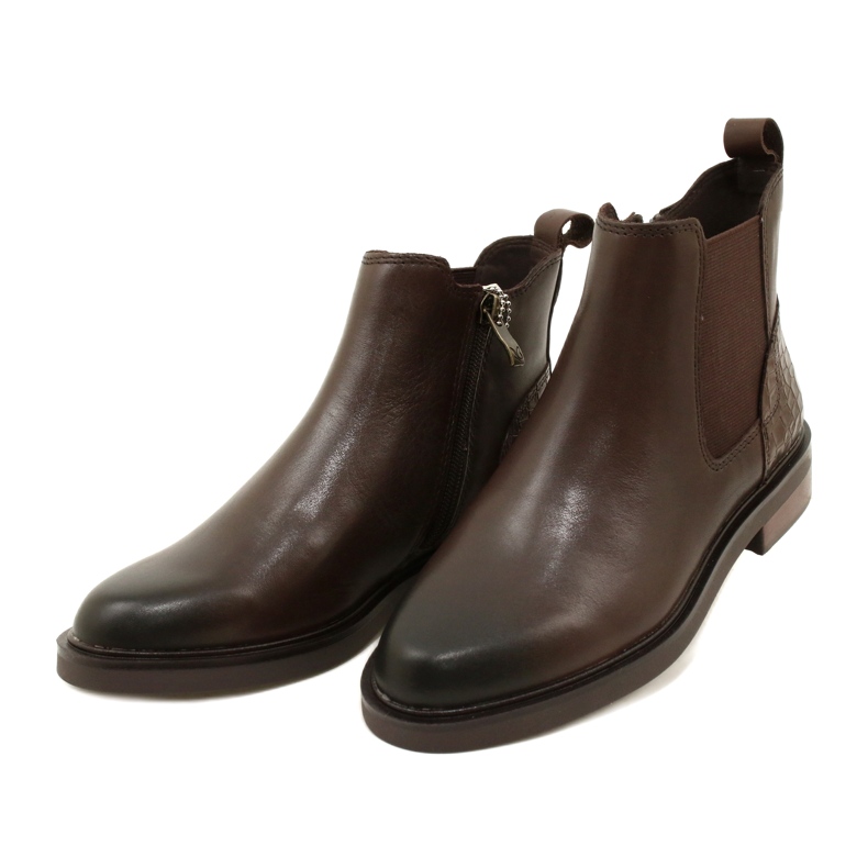 Botas de mujer Caprice aislada 9-25479-41 329 dk brown peine marrón 2