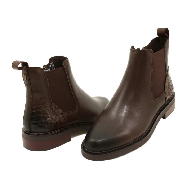 Botas de mujer Caprice aislada 9-25479-41 329 dk brown peine marrón 3