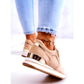 Zapatos deportivos de gamuza para mujeres en la plataforma Dark Beige 1 Zapatos deportivos de gamuza para mujeres en la plataforma Dark Beige 1