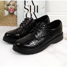 Zapatos oxford de mujer lacados, negro, T.Sokolski J23-324 3