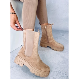 Botas Chelsea Dowel en color caqui beige 4