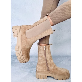 Botas Chelsea Dowel en color caqui beige 2