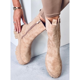 Botas Chelsea Dowel en color caqui beige 5