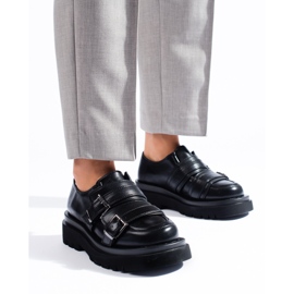 Zapatos negros con suela gruesa Shelovet. 3