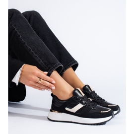Zapatillas Shelovet negras con plataforma negro 1