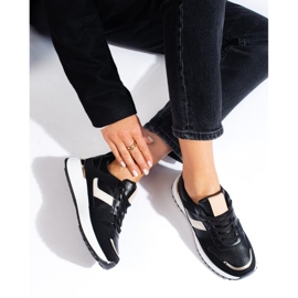 Zapatillas Shelovet negras con plataforma negro 2