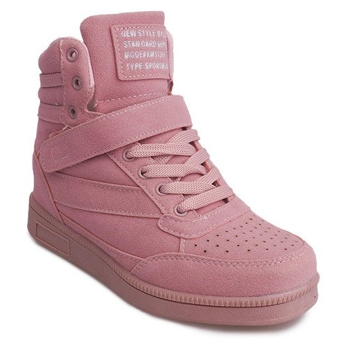 Zapatillas con cuña XW33268 Pink rosa 2