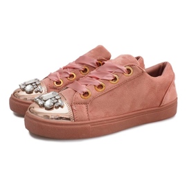 Deportivas ricamente decoradas 6192 Rosa rosado 3