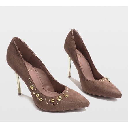 Stilettos Terciopelo Rosa DD55P 1