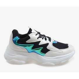 Calzado deportivo negro LL1730 de moda blanco 1