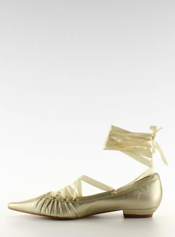 Bailarinas con cinta alrededor del tobillo 391029-2 camello gris 1