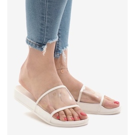 Zapatilla blanca transparente 815 blanco 1