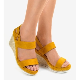 Sandalias cuña amarillas U-6291 amarillo 1 Sandalias cuña amarillas U-6291 amarillo 1