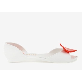 Bailarinas de goma melissa blancas con corazón KM121-15 blanco 1 Bailarinas de goma melissa blancas con corazón KM121-15 blanco 1