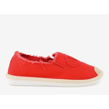 Alpargatas rojas sin cordones XY2618-4 rojo 1 Alpargatas rojas sin cordones XY2618-4 rojo 1