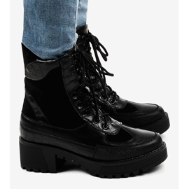 Bota piel serraje negra G-7646 negro 2