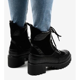Bota piel serraje negra G-7646 negro 3