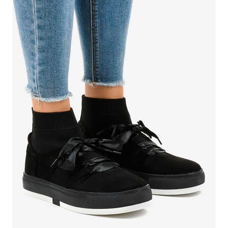 Zapatillas altas negras CH-95 ribbon negro 1