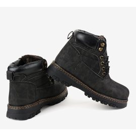 Botas de nieve con aislamiento negras de A218 negro 3