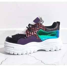 Zapatillas deportivas negras de moda R-458 negro 2
